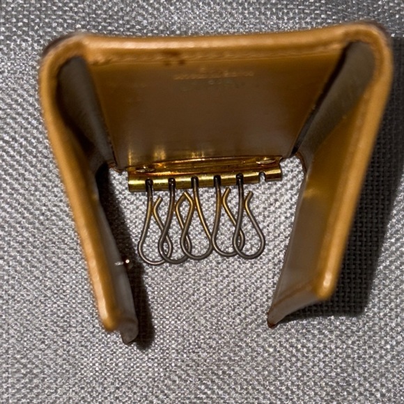 Celine Macadam Gold Plated Keyring Card Holder Wallet - Picture 12 of 13